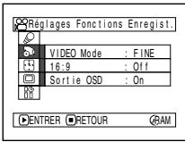 HITACHI DZ-BX31E(UK) - Réglage Fonctions Enregist. - 1