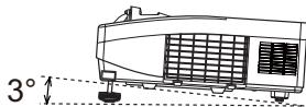 HITACHI ED-D10 - Réglage de l'élevateur du projecteur - 1