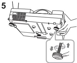 HITACHI ED-D10 - Régler l'élevateur du projecteur - 3