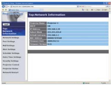 HITACHI ED-D10 - Network Information (Informations Réseau) - 1