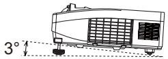 HITACHI ED-D10 - Régler l'élevateur du projecteur - 1