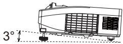 HITACHI ED-D11 - Régler l'élevateur du projecteur - 1