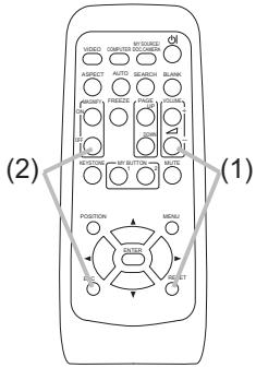 HITACHI ED-D11 - Modifier la fréquence du signal de la télécommande - 1