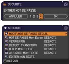 HITACHI ED-D11 - Accédez au menu SECURITE - 2