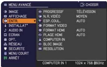 HITACHI ED-D11 - Menu ENTR. - 1