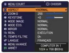 HITACHI ED-D11 - Dans le MENU COURT - 1
