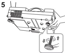 HITACHI ED-D11 - Régler l'élevateur du projecteur - 3