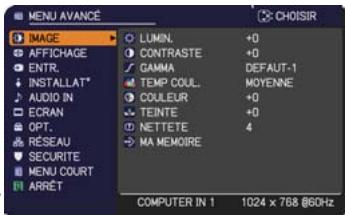 HITACHI ED-D11 - Menu IMAGE - 1