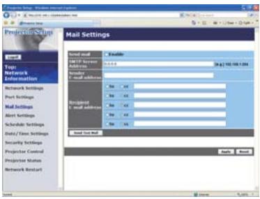 HITACHI ED-D11 - Mail Settings (Paramétres E-mail) - 1
