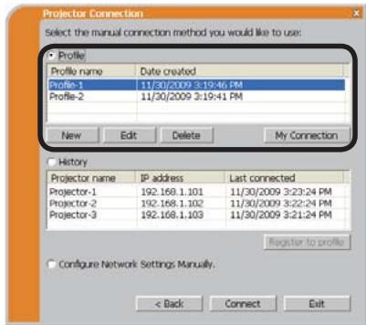 HITACHI CP-X2011N - Connexion du Profil - 1