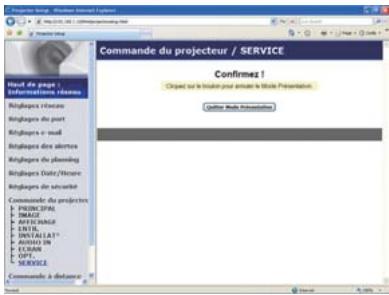 HITACHI CP-X2011N - Commande du projecteur (suite) - 1