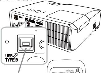 HITACHI CP-X2011N - Utiliser la télécommande en tant que souris et clavier d'ordinateur - 1