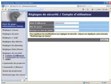 HITACHI CP-X2511N - Réglages de sécurité - 1