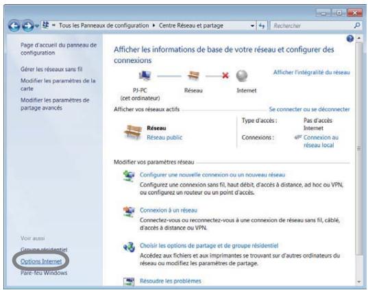 HITACHI CP-X2514WN - Paramètres “Options Internet” - 1