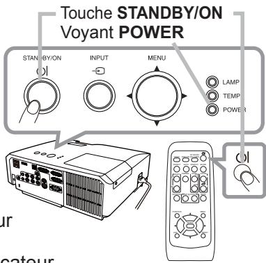 HITACHI CP-X3011N - Mise sous tension - 1
