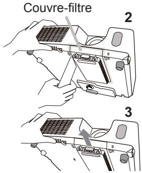 HITACHI CP-X3011N - Nettoyer et remplacer le filtre à air - 1