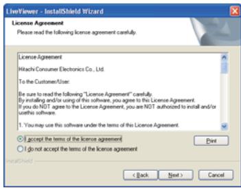 HITACHI CP-X3011N - Installation de "Viewer" (suite) - 1
