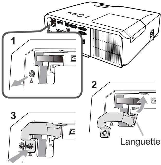 HITACHI CP-X3014WN - Attacher le couvercle de l'adaptateur - 1