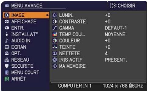 HITACHI CP-X3014WN - Menu IMAGE - 1