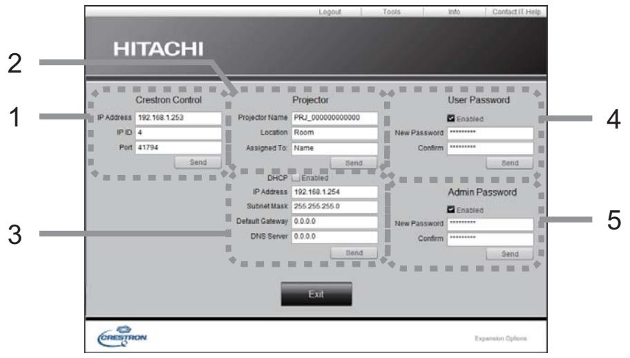 HITACHI CP-X3014WN - Fenêtre Tools - 1