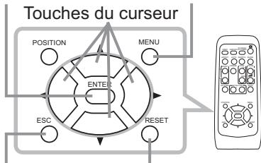 HITACHI CP-X3020 - Utiliser la fonction de menu - 2