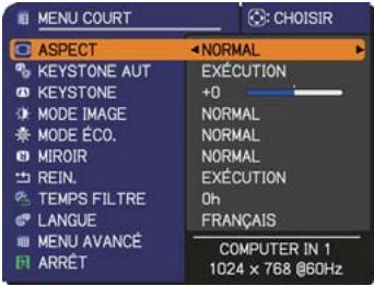 HITACHI CP-X3020 - MENU COURT - 1