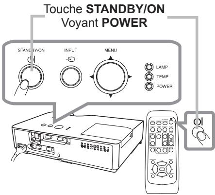 HITACHI CP-X3020 - Mise sous tension - 1