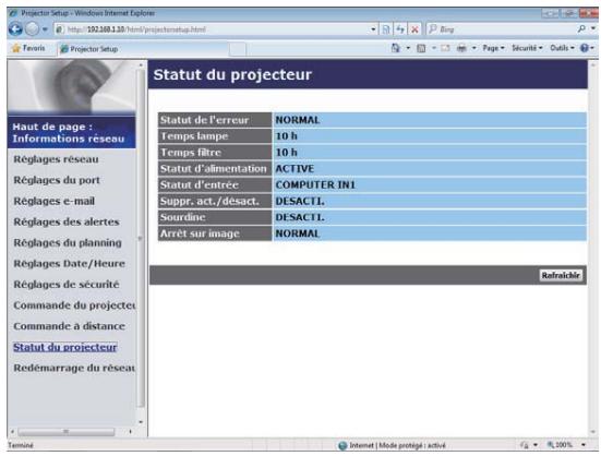 HITACHI CP-X4014WN - Statut du projecteur - 1