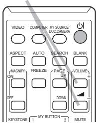 HITACHI CP-X4014WN - Utilisez les touches VOLUME +/VOLUME - pour régler le volume. - 1