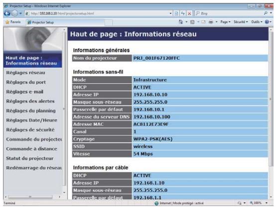 HITACHI CP-X4014WN - Informations réseau - 1