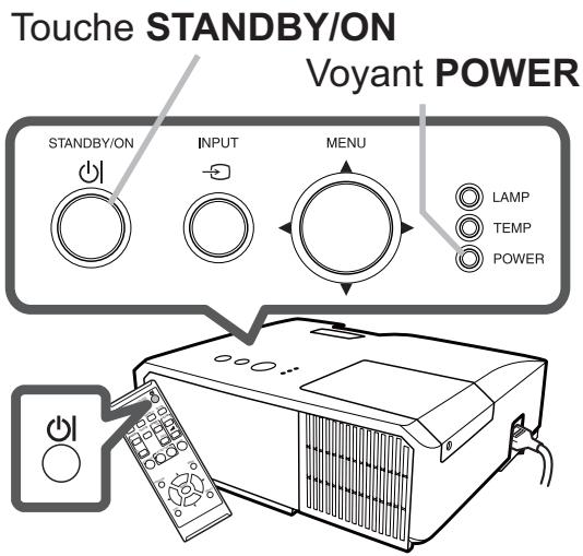 HITACHI CP-X4014WN - Mise sous tension - 1