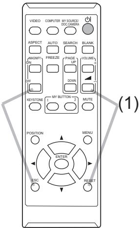 HITACHI CP-X4014WN - Modifier la fréquence du signal de la télécommande - 1