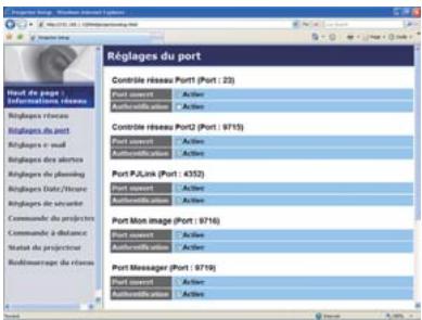 HITACHI CP-X4021N - Réglages de port - 1