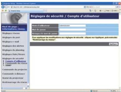 HITACHI CP-X4021N - Réglages de sécurité - 1