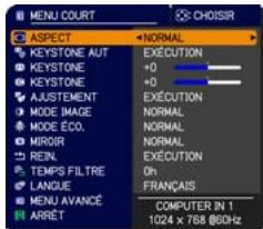 HITACHI CP-X4021N - Dans le MENU AVANCE - 1