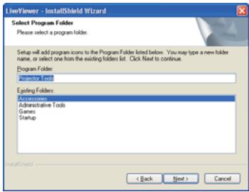 HITACHI CP-X4021N - Installation de "LiveViewer" (suite) - 3