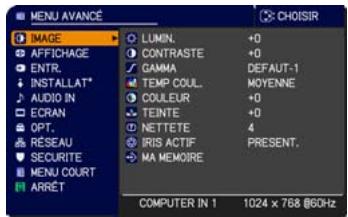 HITACHI CP-X4021N - Menu IMAGE - 1