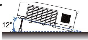 HITACHI CP-X4021N - Réglage de l'élevateur du projecteur - 1