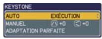HITACHI CP-X467 - Corriger les distortions trapézoidales - 1