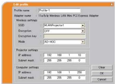HITACHI CP-X467 - Editor des données Profil - 2