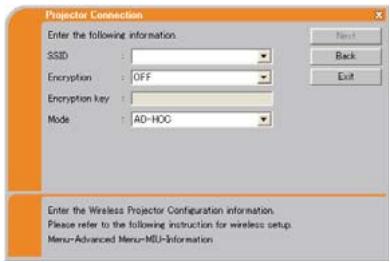 HITACHI CP-X467 - Connexion directe entre le projecteur et le PC (Mode AdHoc) - 2
