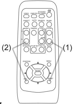 HITACHI CP-X467 - Modifier la fréquence du signal de la télécommande - 1