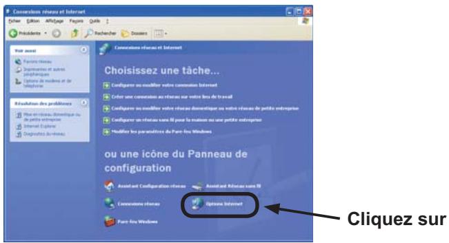 HITACHI CP-X467 - Paramètres "Options Internet" - 1