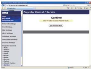 HITACHI CP-X467 - Configurer et contrôle le projeteur via un navigateur Web (suite) - 1