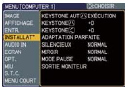 HITACHI CP-X467 - Menu INSTALLAT - 1