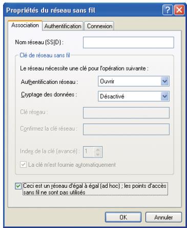HITACHI CP-X467 - Réglage de connexion réseau manuel - LAN sans fil - (suite) - 2