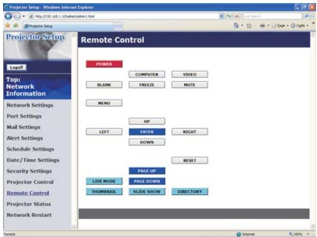 HITACHI CP-X467 - Configuration et contrôle via un navigateur - 1