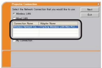 HITACHI CP-X467 - Sélectionnez soit réseau local cable soit sans fil - 1