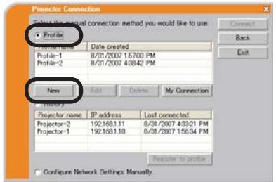 HITACHI CP-X467 - Creer des données Profil - 1