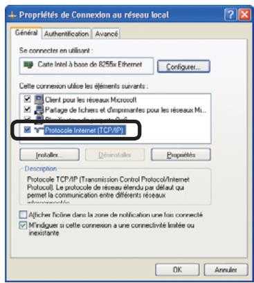 HITACHI CP-X467 - Réglage de connexion réseau manuel - LAN cable - (suite) - 1